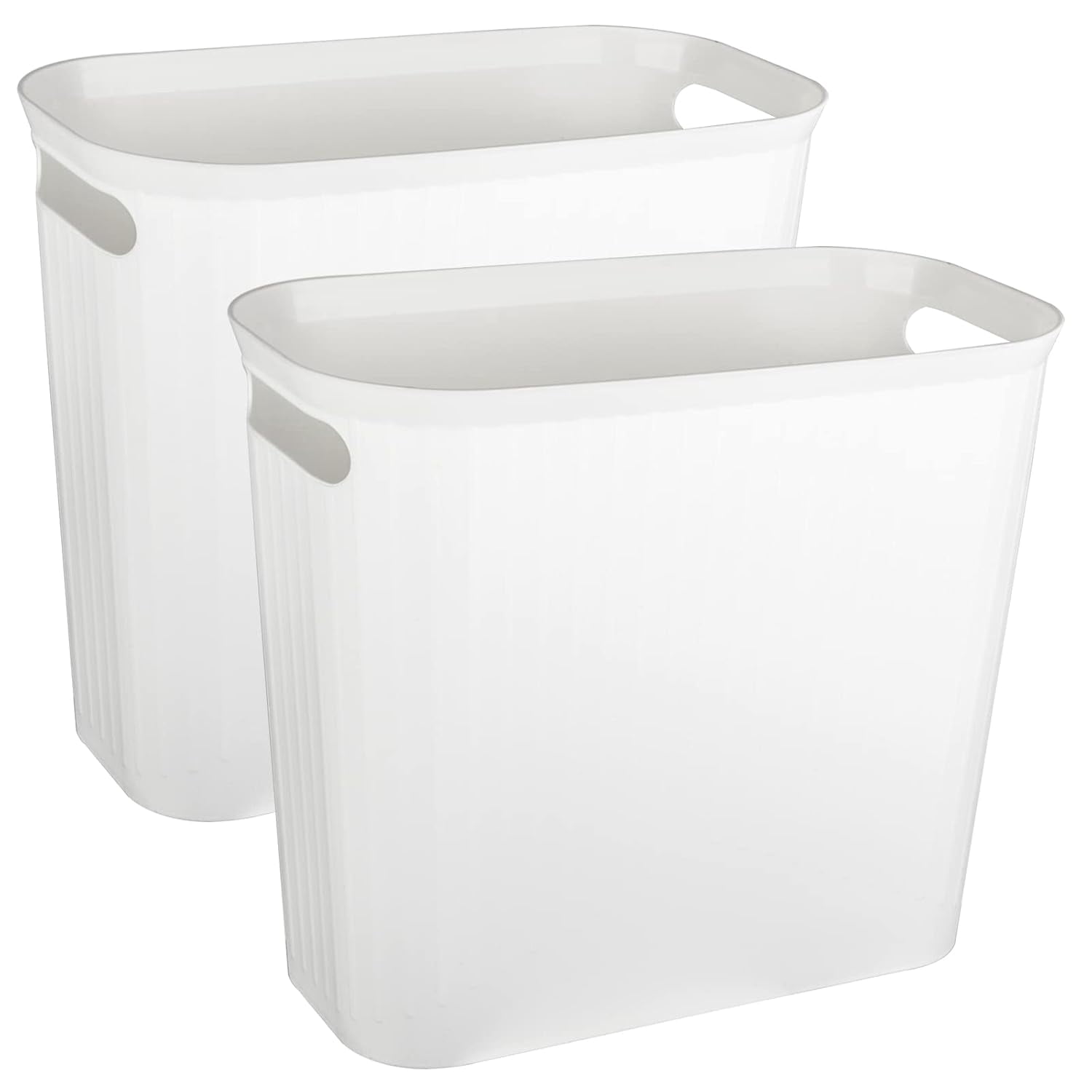 Small Trash Can, 3.5 Gallon Garbage Can, Slim Waste Basket, Plastic - View #6