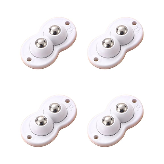 Small Trash Can Adhesive Pulley Wheels 5.3x2.9x1.5cm for Stainless Steel Trash Can, Storage Box, Easy to Move, 360 Degree Swivel, 4 Pcs