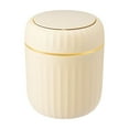 thumbnail image 1 of Small Trash Can with Lid, 5.1" x 6.5" Mini Wastebasket for Under Desk, Tiny Trash Can for Compact Spaces Under Tables & Counters, Desktop Trash Can, Small Garbage Pail for Bathroom, Office, 1 of 7