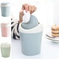 thumbnail image 1 of Small Trash Can with Lid, Mini Trash Can for Bathroom, Office and Bedroom, Small Bathroom Garbage Can with Swing Top, Compact Waste Basket for Desk, Dorm & Home, Pink - Xuniizn, 1 of 7