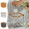 thumbnail image 1 of Small Trash Can with Lid, Mini Trash Can for Bathroom, Office and Bedroom, Small Bathroom Garbage Can with Swing Top, Compact Waste Basket for Desk, Dorm & Home, White - Xuniizn, 1 of 7
