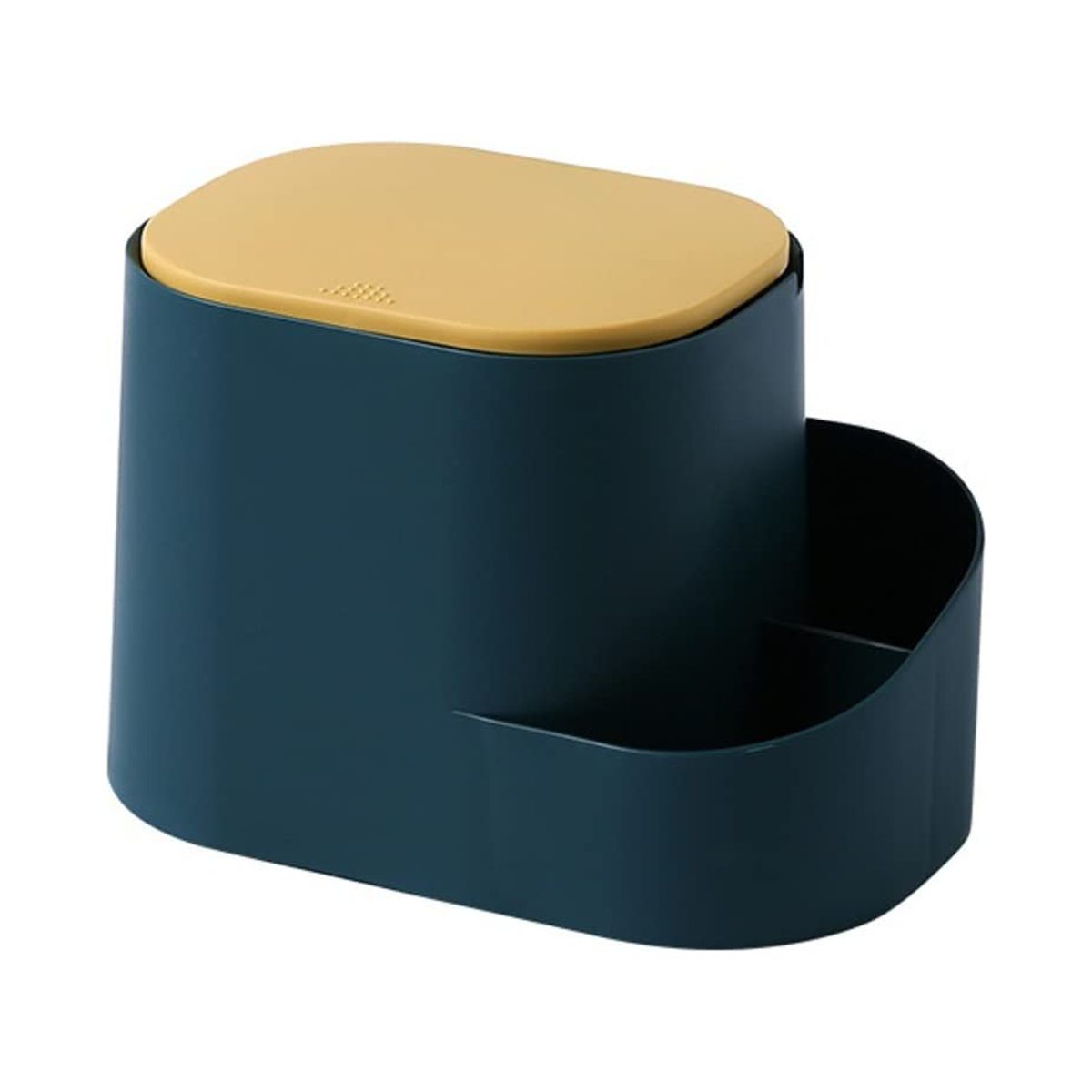 Small Trash Can Mini Trash Can Desk, Desk, Office Trash Candark blue