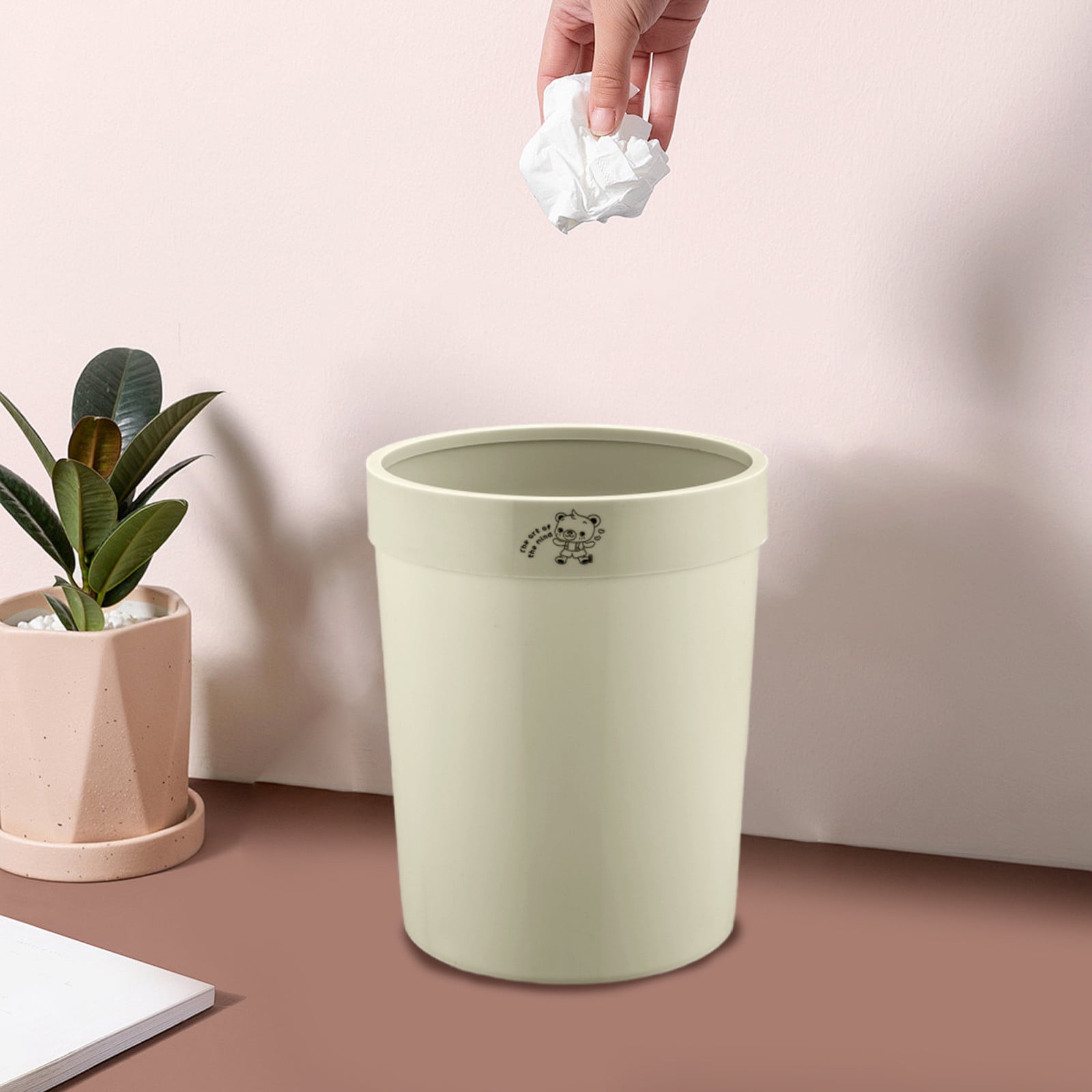 Small Trash Can Open Top Garbage Cans for Kitchen, Office, Dorm