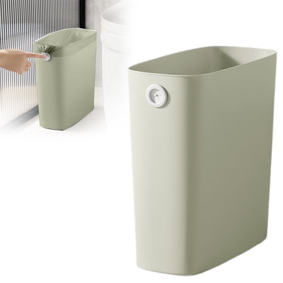 Small Trash Can PP TPR Plastic Wastebasket For Bathroom Bedroom Kitchen,Trash Bags