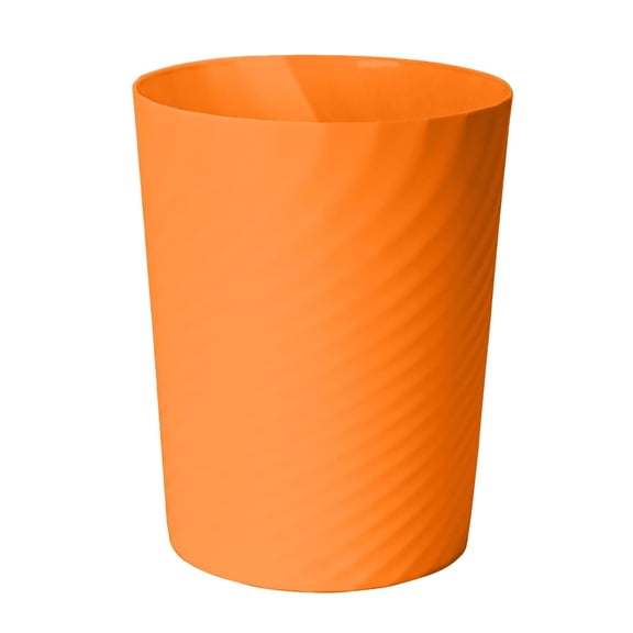 Small Trash Can - Plastic Waste basketbin for Office,Home,Bathroom,Kitchen - 1.8 Gallon - Orange