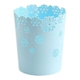 thumbnail image 1 of Small Trash Can Plastic Wastebasket Round Garbage Container Bin,Heavy-Duty No Lid Garbage Can for Bathroom,Kitchen,Bedroom, Home,Office,College Dorm,Living Room,Washroom (Middle Blue), 1 of 6