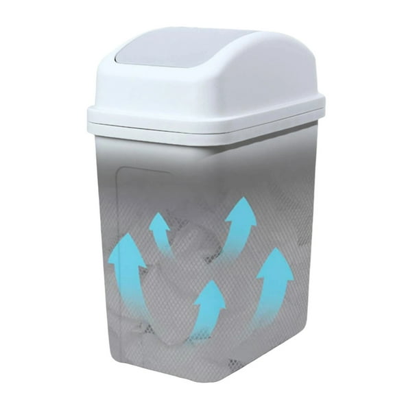 Small Can With Swing Lid, Mini Can With Swing-Top Lid, Swing Top Garbage Buckets, Rash Waste Can Removable Lid For Kitchens Bathrooms Bedrooms Dorms