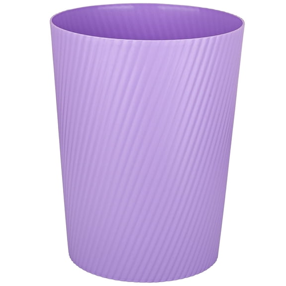 Small Trash Can Wastebasket Garbage Can Container Bins for Bathrooms, Laundry Room, Kitchens, Offices, Kids Rooms, Dorms (Taro Purple)
