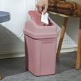 thumbnail image 1 of Small Trash Can With Swing-Top Lid Plastic Garbage Bin Wastebaskets Garbage Cans, 1 of 6