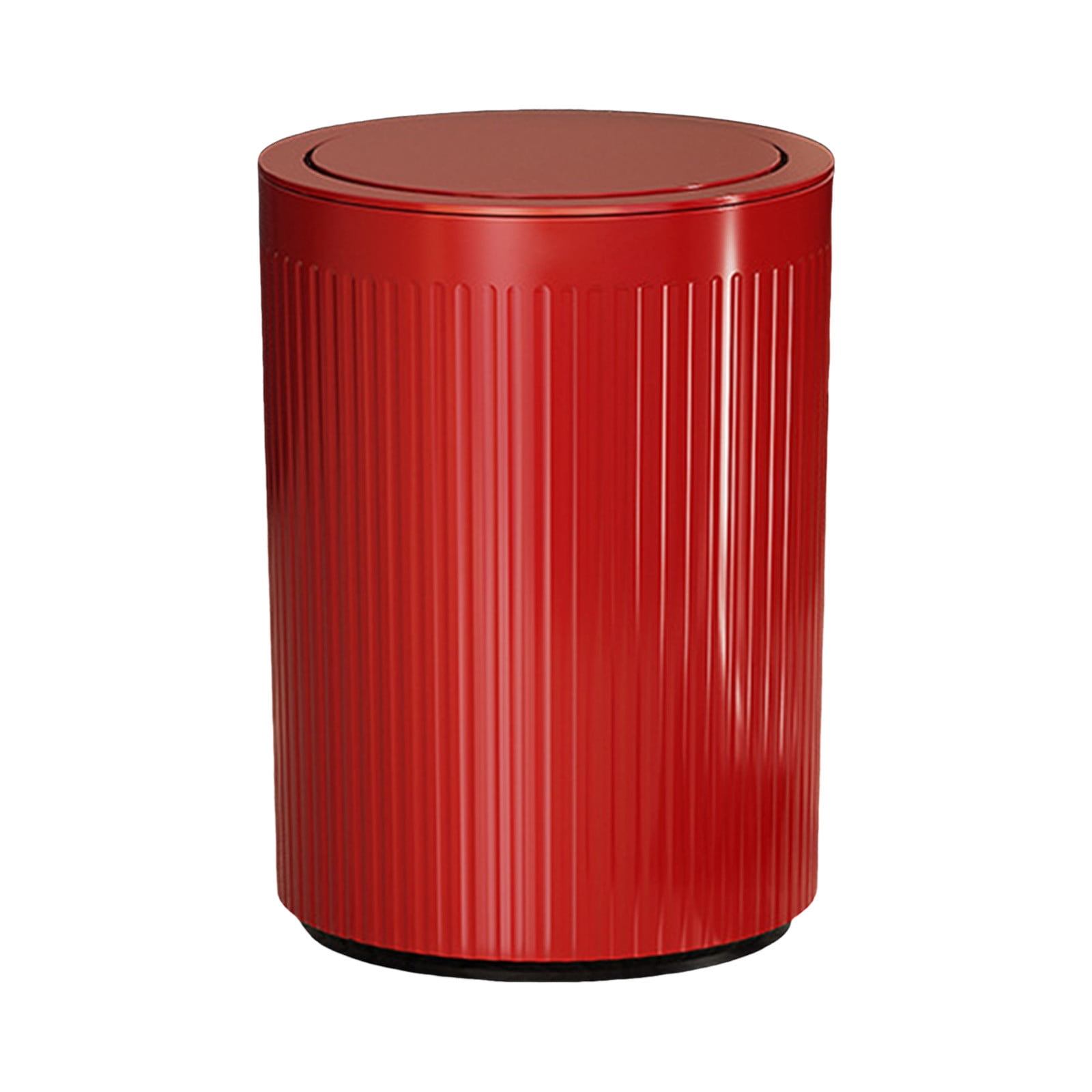 Small Can with Flip Lid - 1.5 Gallon/6L Durable Garbage Bin for Bathroom, Bedroom, Office & Hotel, Space-Saving & Odor Resistant Waste Basket