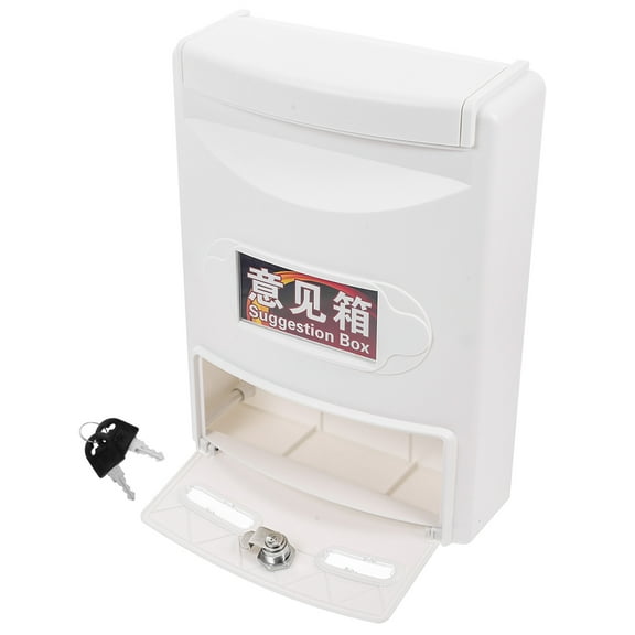 GOOHOCHY ABS Plastic Lock box with Key for Outdoor Weatherproof Storage box 2 Keys Included