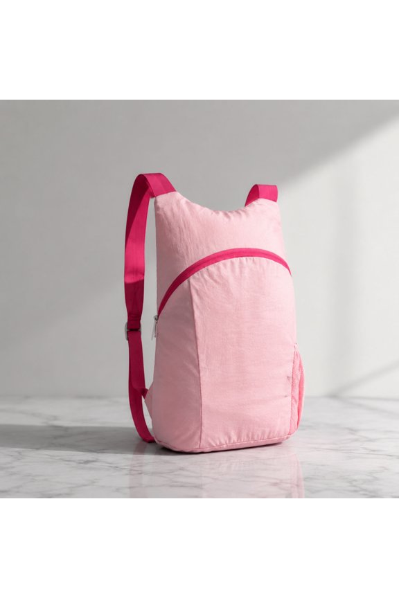 Small Travel Backpacks Foldable Lightweight, Compact Outdoor Sport Foldable Backpack Waterproof Accent, Pink Backpack Waterproof for Hiking Commute Trekking