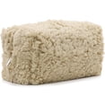 thumbnail image 1 of Small Travel Fuzzy Makeup Bag: Aesthetic Makeup Bag, Soft Plush Cosmetic Bag for Women, Cute Makeup Bags for Purse, Portable Storage Bag Zipper Toiletry Organizer (Khaki), 1 of 9