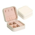 thumbnail image 1 of Small Travel Jewelry Case, Mini Jewelry Organizer with Mirror Portable Display Storage Jewelry Box for Earrings, Rings, Necklaces, Bracelet, Valentine's Day Gift for Girls, 1 of 2