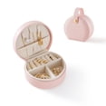 thumbnail image 1 of Small Travel Jewelry Case, Portable Jewelry Organizer Box for Necklace Rings Earrings, Travel Essentials Jewelry Storage for Women Girls, Green, 1 of 8