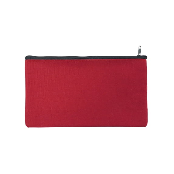 Small Travel Makeup Bag Leather Pen Case 21x12cm/8.2x4.7In Zipper Pencil Pouch for Pencils Pens Markers Change Coin Utility Pouch