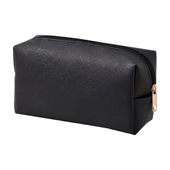 Small Travel Makeup Organizer, Compact Portable Cosmetic Storage Bag, Mini Beauty Pouch For Daily Essentials, Small Makeup Organizer For Purse And Carry-On Luggage(Black)