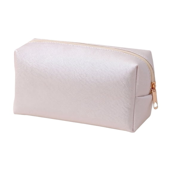 Small Travel Makeup Organizer, Compact Portable Cosmetic Storage Bag, Mini Beauty Pouch For Daily Essentials, Small Makeup Organizer For Purse And Carry-On Luggage(White)