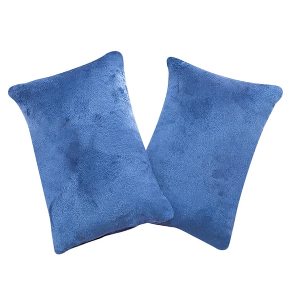 Small Travel Pillows Portable Soft Tiny Cushion for Lumbar/Knee/Ankle 2 Pack Mini Neck Pillow for Airplane & Long Flight Microfiber Soft Tiny Pillows Machine Washable Travel Pillows