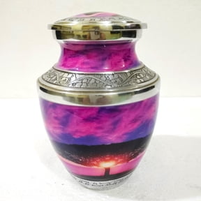 Small Tree Cremation Urn for Adult Ashes 6-Inch Memorial Urn with Velvet Bag Elegant Keepsake Urn for Remembrance, Tribute & Display