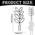 thumbnail image 1 of Small Trellis for Potted Plants, Plant Trellis, Small Trellis for Climbing Plants, Decorative Plant Stakes, Plant Trellis Indoor, Creative Leaf Design Plant Support Trellis,12.4×5.12 in,A, 1 of 5