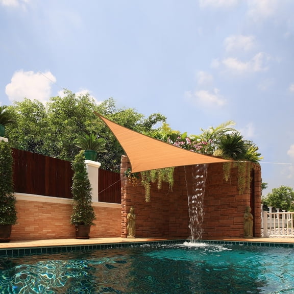 Small Triangle Sail Sun Shade Yellow