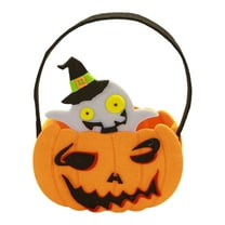 Small Trick Or Treat Bucket, Kids Candy Basket for Halloween Decor, Party Favors Goodie Bags for Trick or Treat Candy Gifts, Halloween(F)