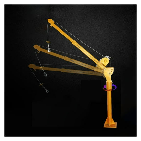 Small Truck Crane Household Electric Hoist Crane 12V/24V 500KG 1000W With Remoting Control And Handle Car Lifter Lifting Crane ,Easy to Use