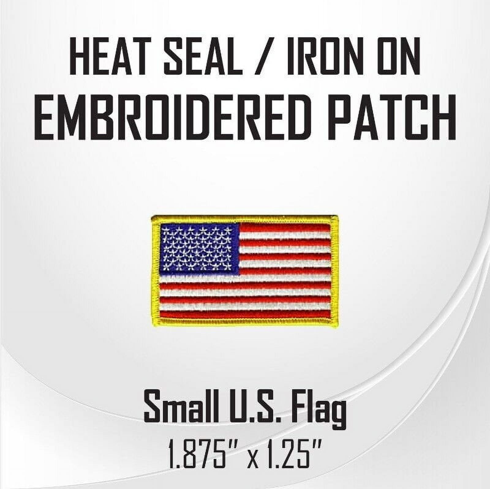 Small U.S. Flag Embroidered Patch 1.875" x 1.25"