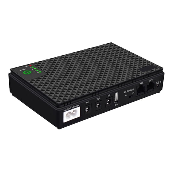 Small UPS Backup Power 10400mah/8800mah 5V 9V 12V Uninterruptible Power Supply with Adapter for Networking Gear