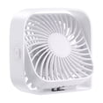 thumbnail image 1 of Small USB Desk Fan 4.7 Inch, Plug-in Personal Desktop Fan, Quiet One-Button Mini Table Fan for Office Bedroom Dorm, 1 of 5