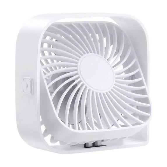 Small USB Desk Fan 4.7 Inch, Plug-in Personal Desktop Fan, Quiet One-Button Mini Table Fan for Office Bedroom Dorm