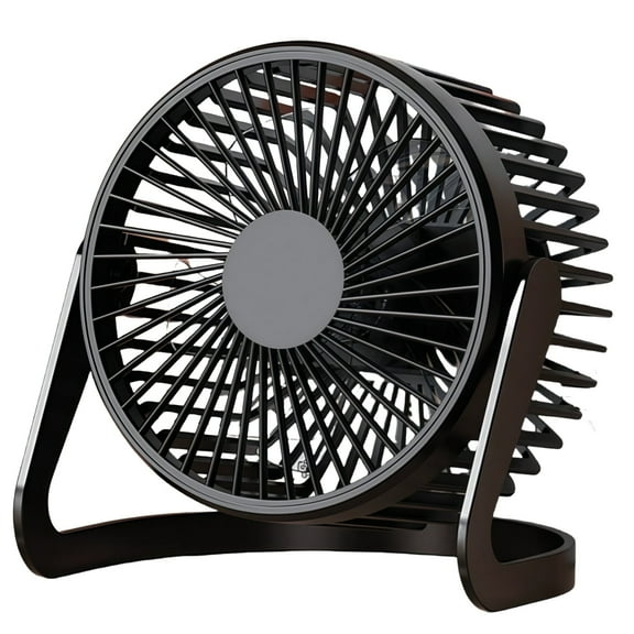 Topboutique Desk Fan,USB Fan Mini,Small Desktop Fan with 1 Speed,5 inch Quiet Fan with Strong Airflow,Portable Table Fan,Personal Cooling Fan for Office Bedroom Home Car Travel,USB Powered,Black