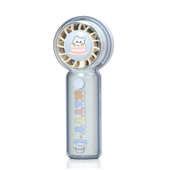Small USB Operated Hand Fan with Adjustable Speeds and Rechargeable Battery Plastic Texture Suitable for Hot Weather