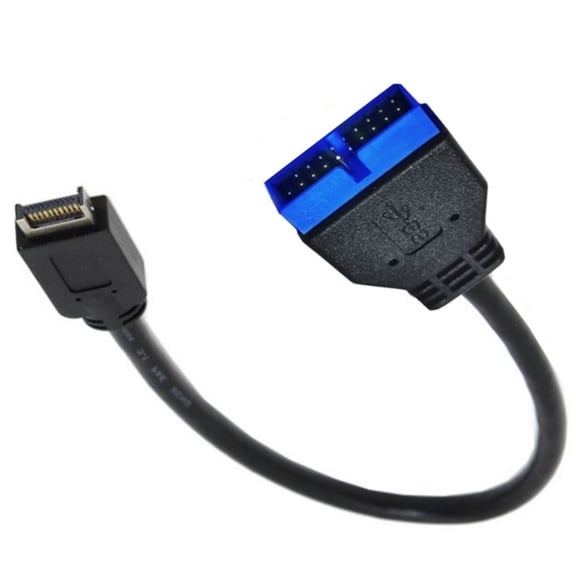 Small USB3.0 20Pin to USB3.1 TypeE Front Panel Header 20Pin USB3.1 to USB3.0 Adapter Cable for PC Builds 1pc/2pcs