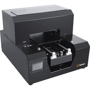 Small UV Printer Machine, A4 UV Flatbed Printer with White Ink Circulation System