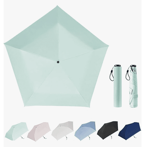 Small UV Protection Travel Umbrella Compact for Rain and Sun UPF 50+ Windproof Portable 33 inch Umbrella for Women and Men