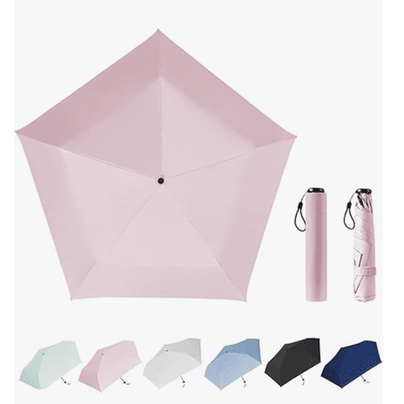 Small UV Protection Travel Umbrella Compact for Rain and Sun UPF 50+ Windproof Portable 33 inch Umbrella for Women and Men