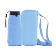 thumbnail image 1 of Small Umbrella Durable Sun Umbrella 6 Ribs Folding Umbrella Compact Umbrella Light Blue, 1 of 8