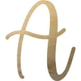 thumbnail image 1 of Small Unfinished Wood Letter A, Paintable 18'' Tall Craft Script Letter, DIY, 1 of 3