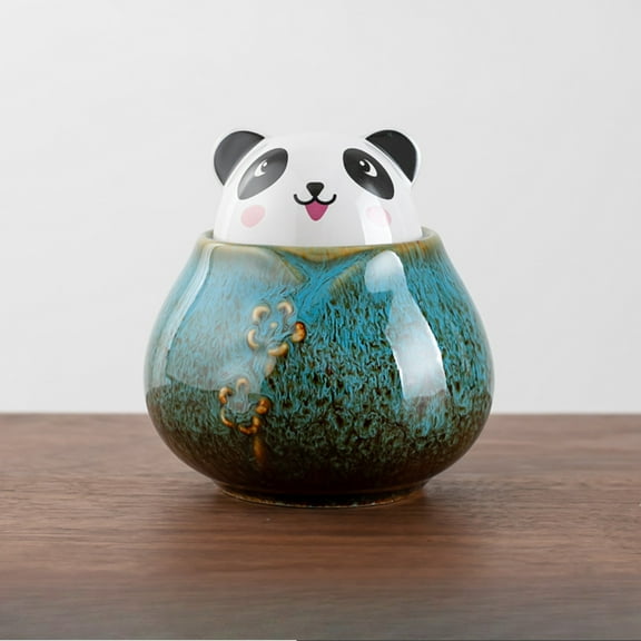 Small Urn - Ceramic Adult Dog and Cat Cremation Urn, Miniature Memorial Funeral Urn for Sharing Ashes