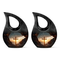 Small Urns for Human Ashes Keepsake - Cremains Keepsake - Crematory Urns for Adults Humans - Urn for Human Ashes Adult Male - Urn for Human Ashes Adult Woman - Urn Set (Size - 3Inch 2Pcs)