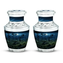 Small Urns for Human Ashes - Urn for Moms Ashes & Dad - Little Urns for Human Ashes - Urn for Cremation Ashes - Funeral Urns for Ashes - Cremation Urns (Size - 3inch, 2pcs)