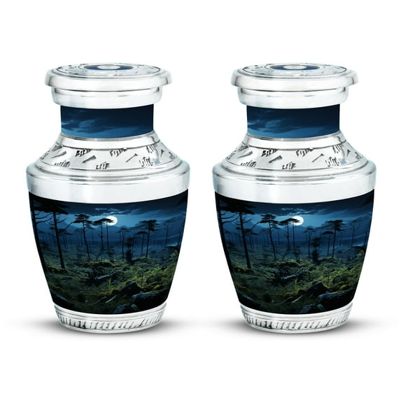 Small Urns for Human Ashes - Urn for Moms Ashes & Dad - Little Urns for Human Ashes - Urn for Cremation Ashes - Funeral Urns for Ashes - Cremation Urns (Size - 3inch, 2pcs)