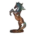 thumbnail image 1 of Nifao Small Varicolored Rearing Horse Resin Statue – Home Decor Sculpture, 8"L x 3"W x 13"H, 1 of 11