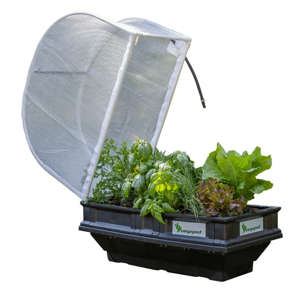 Small Vegepod - Raised Garden Bed - Self Watering Container Garden Kit with Protective Cover, Easily Elevated to Waist Height
