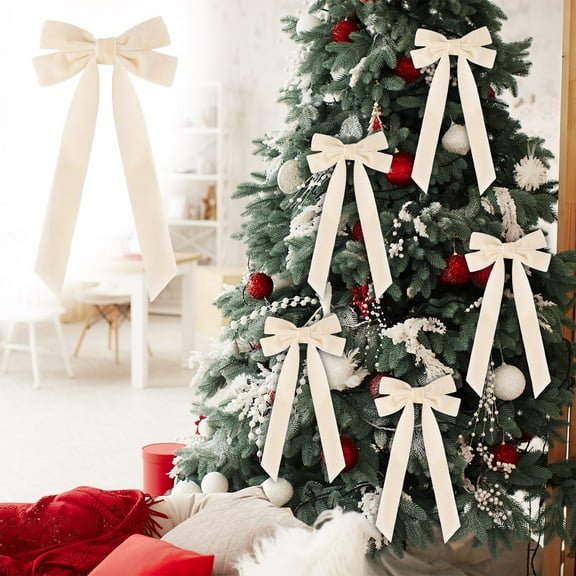 Small Velvet Christmas Bow Gift Packaging Home Decoration Apparel Clothing