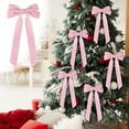 thumbnail image 1 of Small Velvet Christmas Bows for Christmas Tree Red Christmas Bows Outdoor Decoration&nbsp;Wreath Ribbon Bows Christmas Tree Hanging Crafts Gift Bows Pendants Gift Packaging Home Decoration, 1 of 6