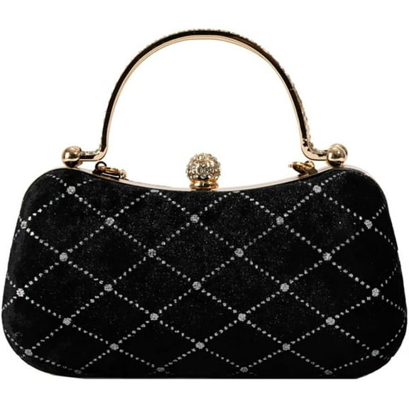 Small Velvet Evening Tote Bag Women Sparkly Suede Clutch Handbag and Purse Party Evening Handbag Elegant Satin Purse