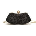 thumbnail image 1 of Vintage Leopard Crossbody Evening Bag Cheetah Print Satchel Evening Handbag Women Leopard Print Shoulder Chain Purse, 1 of 6